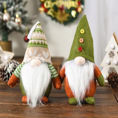 Christmas Doll Decoration Green Style Nordic Rudolph Decoration Faceless Doll Elf Doll Decoration