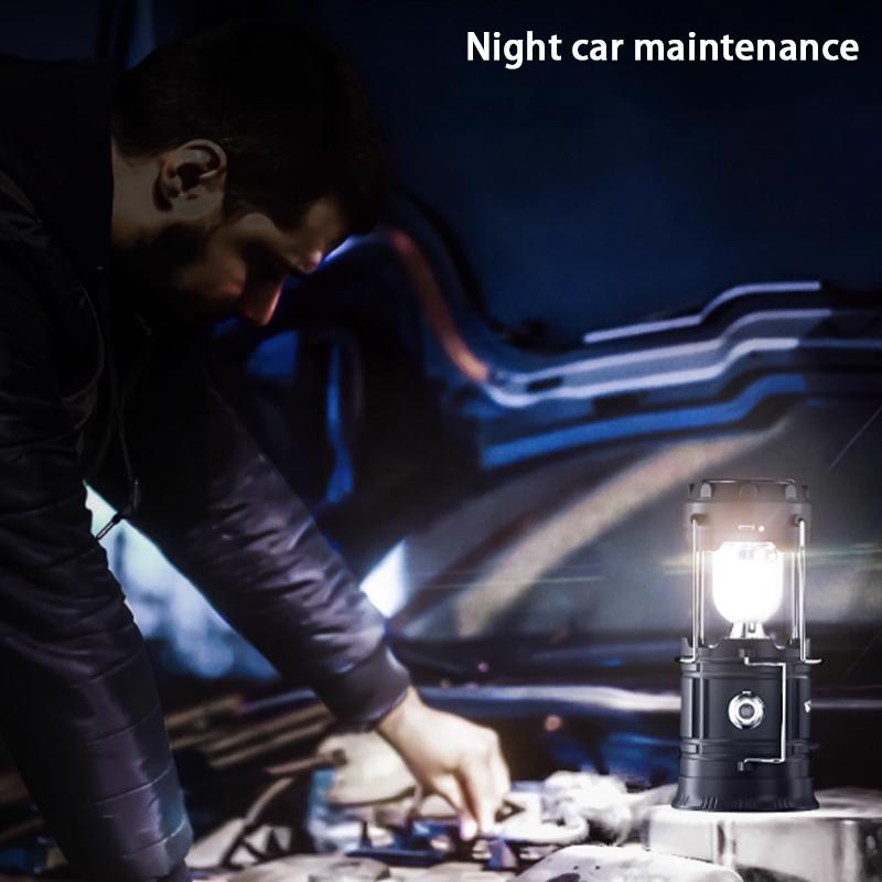Outdoor Camping Light Solar-Powered Long-Lasting High-Powered Rechargeable Emergency Light Portable Lamp