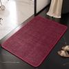 Linen Rectangular Circular Bath Mat Absorbent Bathroom Rug Non Slip Floor Mat Entrance Doormat for Bedroom Living Room 60x90cm