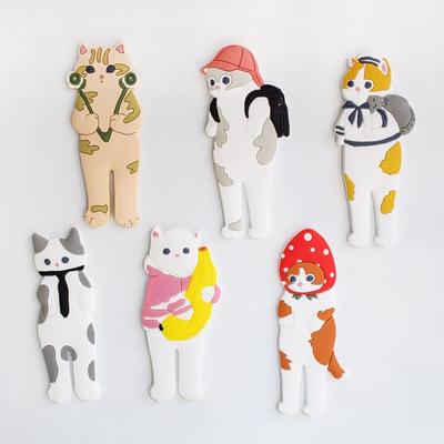 New Multifunctional Cat Hook Bendable Removable Key Holder Fridge Magnet Kitchen