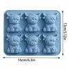 Highland Cow Silicone Mould 6 Compartments Animal-Shaped Ice Tray for Diy Fondant Cake Chocolate Mold Ice Cube Cake Mould Baking