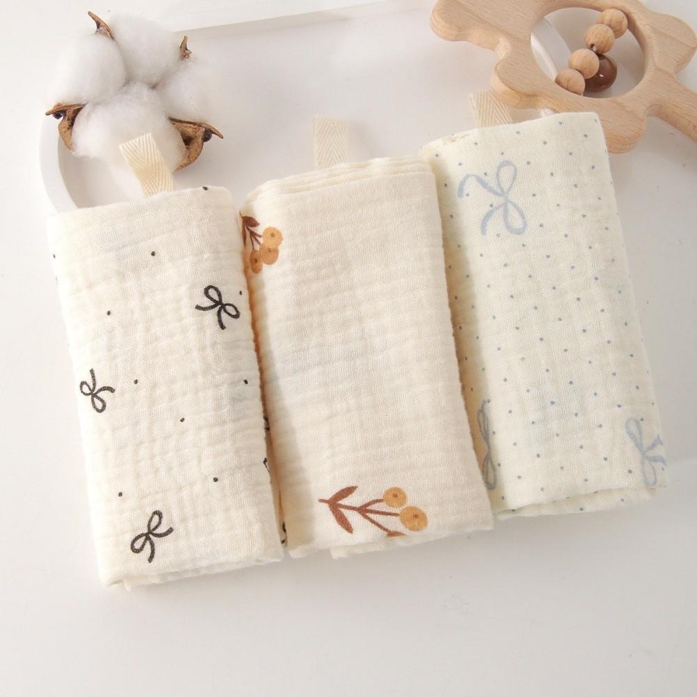 Absorbent Square Towels 4-Layer Pure Cotton Newborn Burp Cloth New Baby Cotton Washcloth