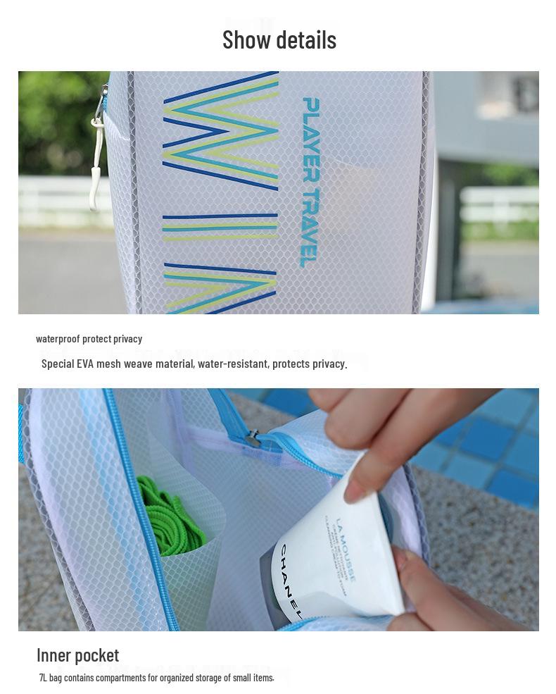 Waterproof Portable Swim Bag: Handbag for Swimsuit, Sports, Fitness, and Travel