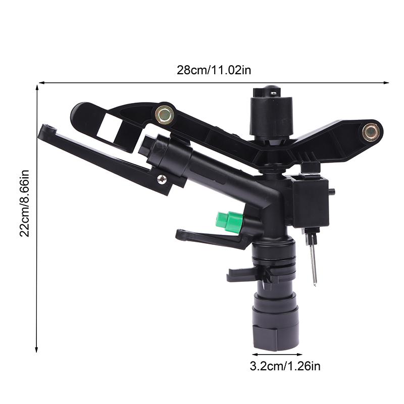 1" Dn25 Female Thread Plastic 360Degree Long Rocker Sprinkler Garden Farm Orchards Irrigation Nozzles Pesticide Spraying Tool