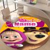 Personalized M-Masha and the Bear Round Chair Office Rug - Perfect for Mat, Office Chair & More - Ideal Gift for Birthdays and Holidays