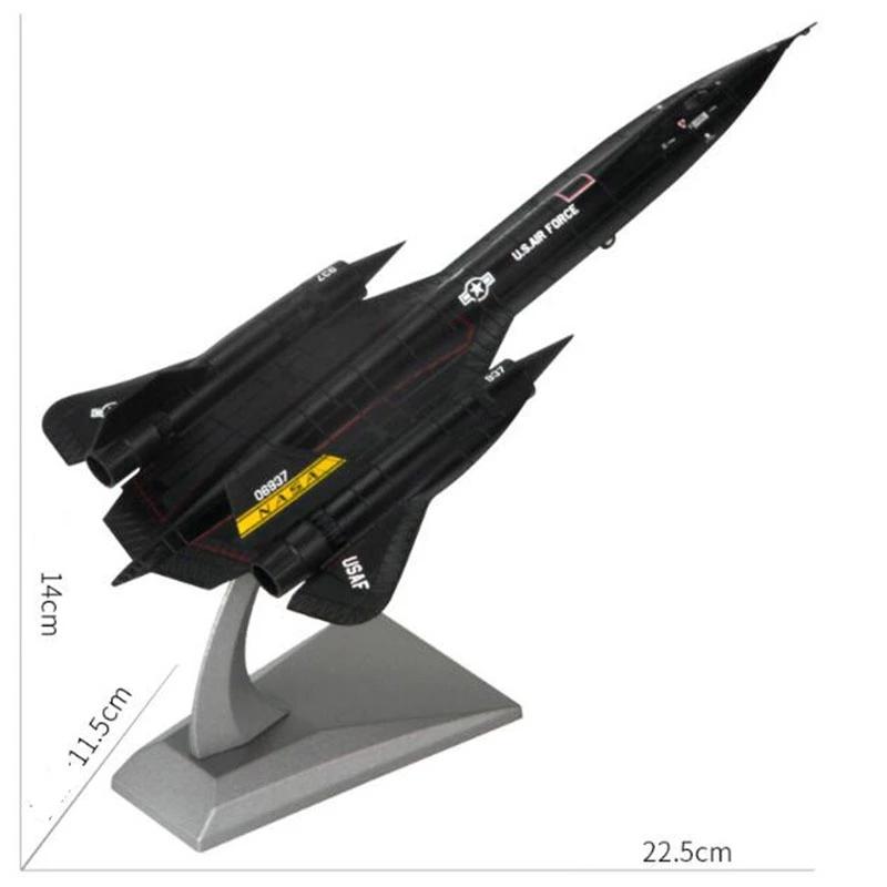 US Air Force SR-71 Blackbird Reconnaissance Airplane Alloy Model SR71 1:144 Scale Diecast Metal Model