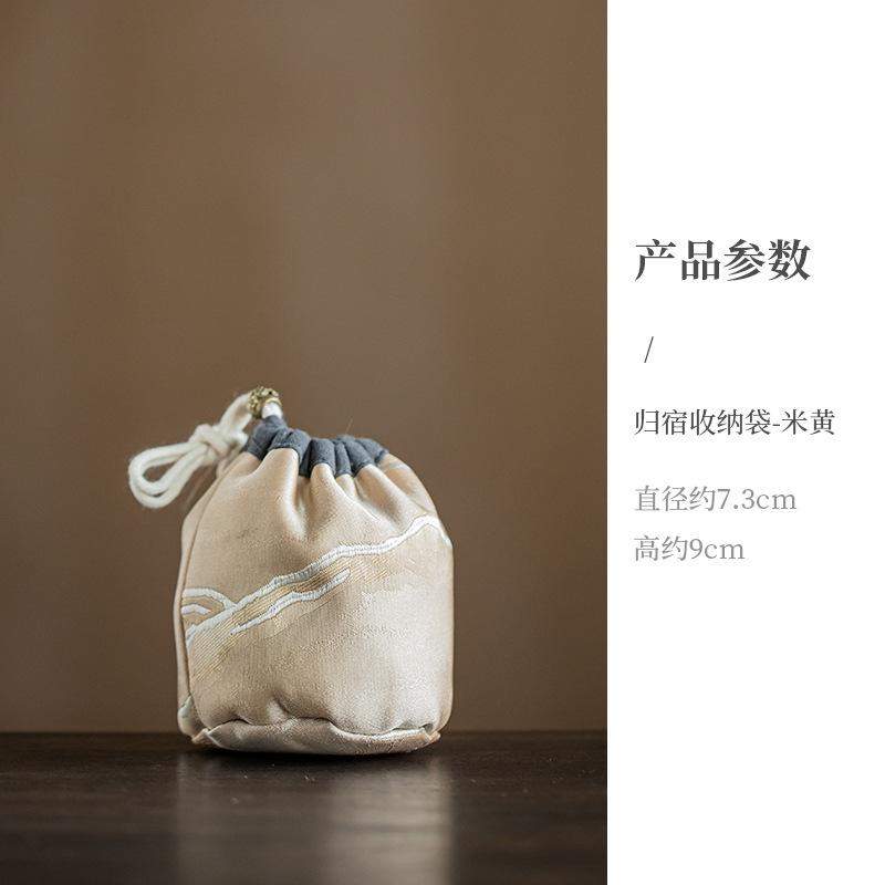 Homecoming Thickened Linen Storage Tea Cozies Luxury Tea Cozy for Teapot Portable Bag Travel Tea Set Bag Tea Ceremony Supplies