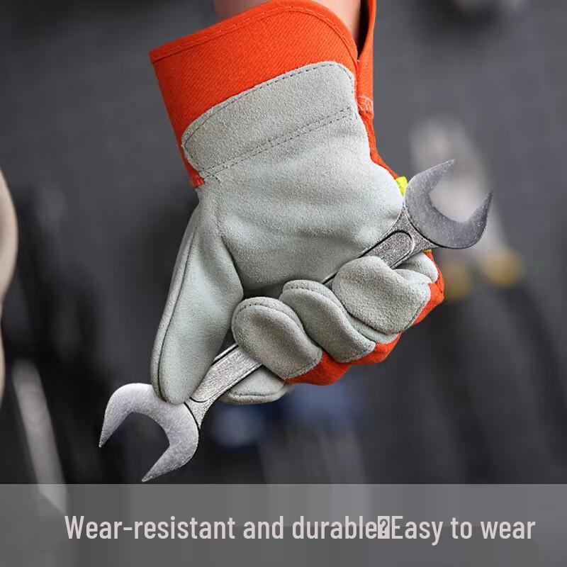 Robuste Rindsleder-Arbeitshandschuhe