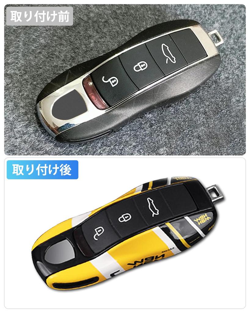 Porsche Macan Panamera 911 Schlüsselanhängerhülle, Porsche Cayenne Schlüsselanhänger Schlüsselkette Schlüsselhülle 718 Cayman Boxster Zubehör (Nr. 7 Gemälde)