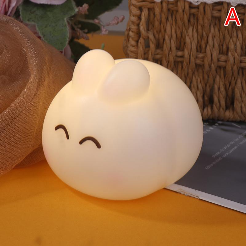 

Ночник Милое Животное Кролик Медведь Прекрасный Силиконовый Светильник Подарки Для Детской Комнаты Девочек Мальчиков Малышей Кавайный Декор Комнаты Ночник