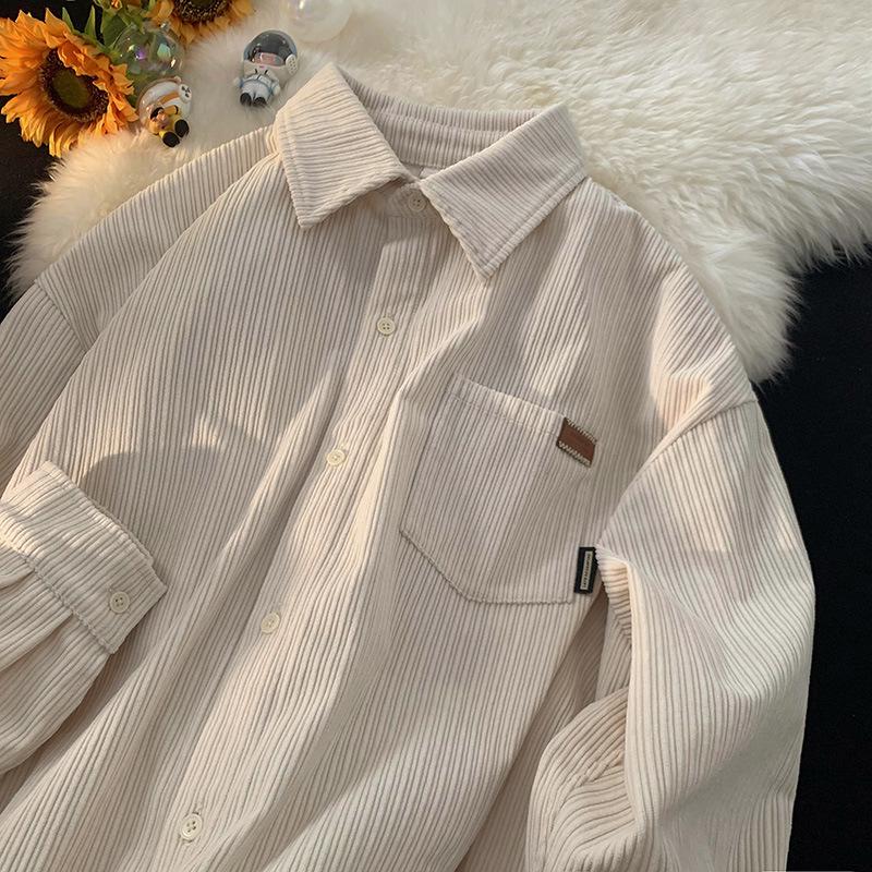 2023 Men's Retro Corduroy Long-Sleeve Shirt Jacket - Autumn Trendy Loose Fit