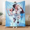 Football Messi Blanket Warmthful Decor Perfect for Office Chair Sofa Office for All Seasons Warmthful Decor Ideal Gift For Birthday Valentine'S Day