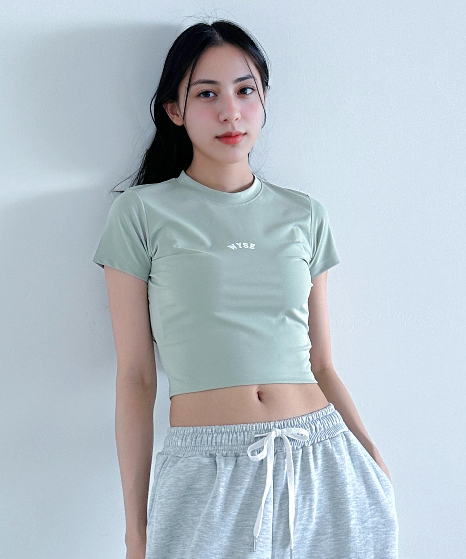 Wise Cooling New Logo Crop Short Sleeve Tee (Olive) Free
