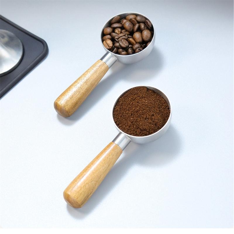 Kitchen Coffee Spoon Easy to Use Coffee Utensils Measuring Spoon with Handle Coffee Powder Spoon Coffee Brewing Utensils
