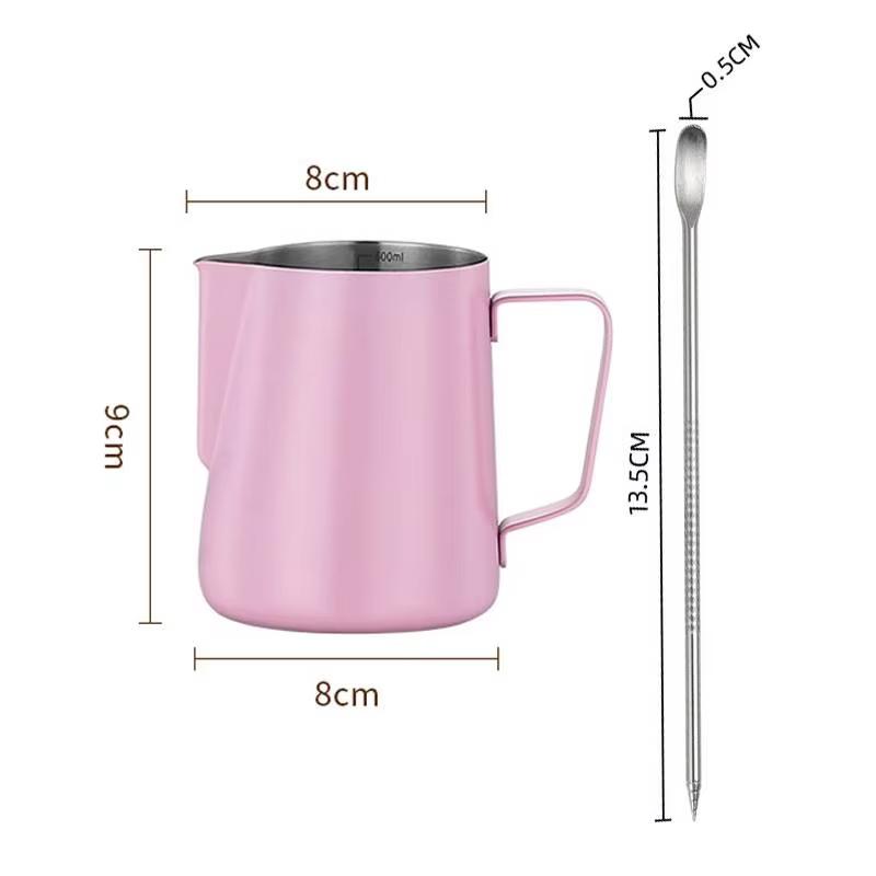 Pichet à mousse de lait Acier Barista Cafetière Mousseur Pichet Espresso Vapeur Mousseur Tasse à Latte Pichet à lait Accessoires à café