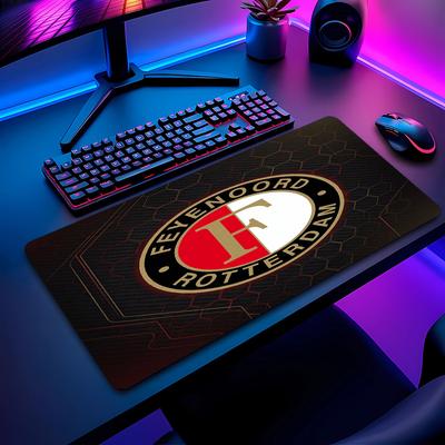 Feyenoord Football Pattern Mouse Pad Non?Slip Rubber Base Gaming Mousepad For Desk Office Home