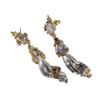 Ensemble collier et boucles d'oreilles Crâne Fantôme Diamant pour Femmes - Chaîne de clavicule style vintage avec boucles d'oreilles à tige argentée