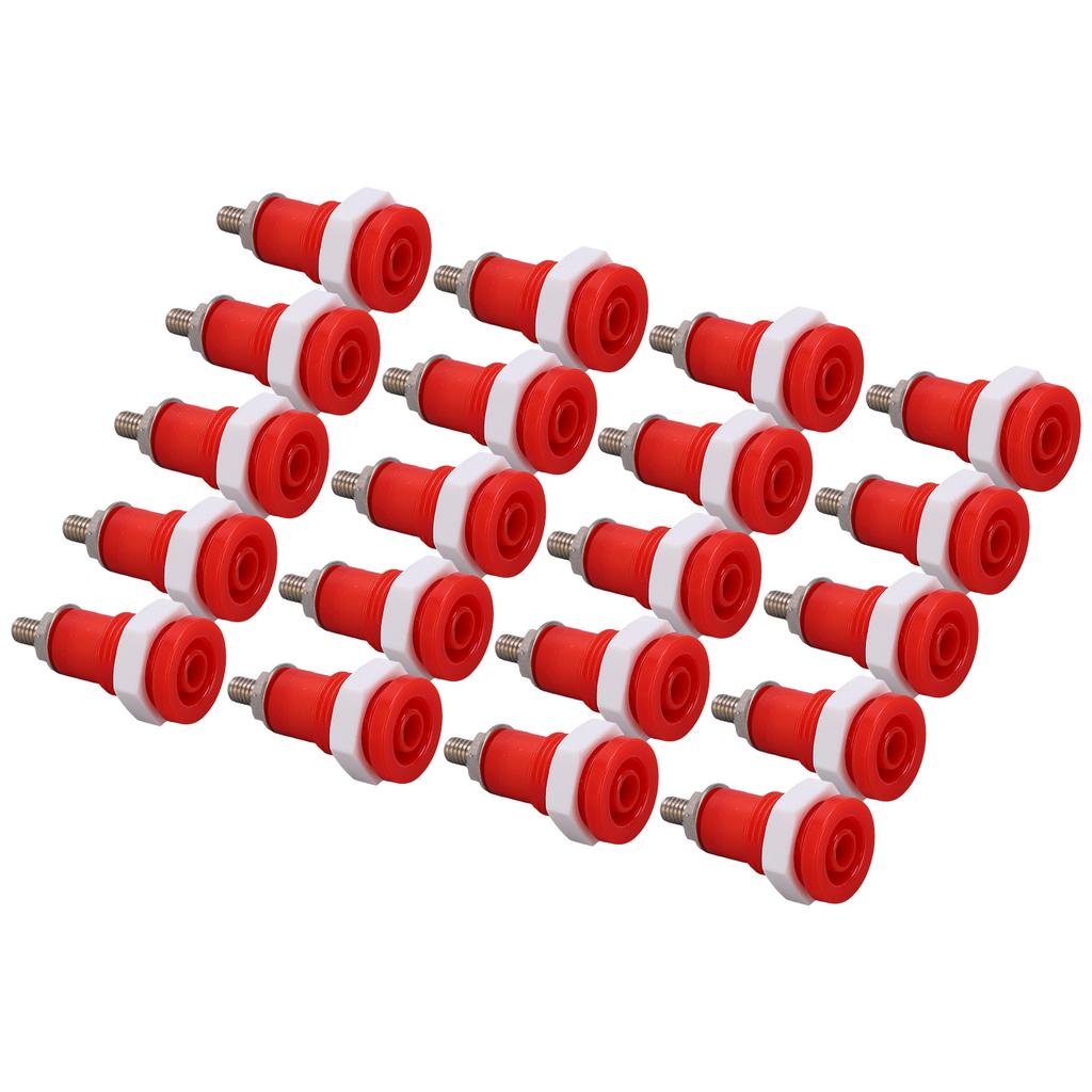 20Pcs Banana Socket 4mm Good Extensive Use Excellent Manufacture Electrical Connection Accessories