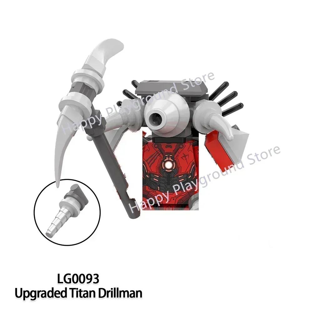 New Skibidi Toilet Man Anime Cartoon Bricks Dolls Figure Cameraman Speakerman TV Man Action Bricks Toy Figures Building Blocks