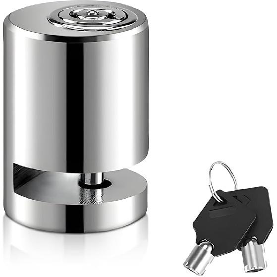 2PCS Motorcycle Disc Brake Lock, Anti Theft Motorbike Safety Brake Disk Lock With Two Keys, Mini Alloy Steel Security Wheel Disc Lock For 1PCS