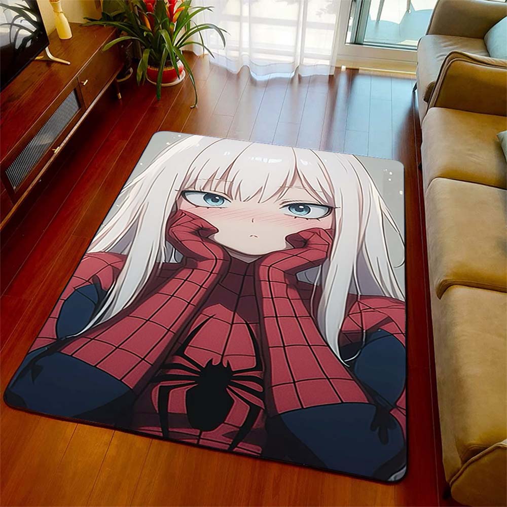 

Premium Spiderman Floor Rug Polyester Durable Area Carpet Non-Slip Mat for Living Room Bedroom -QJY 60x90cm