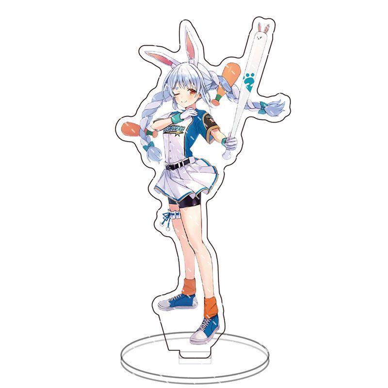 Stunning Hololive Anime Acrylic Stand Figure Ornament With Aqua Akai Shirakami Pekora Natsuiro Inugami Sakura