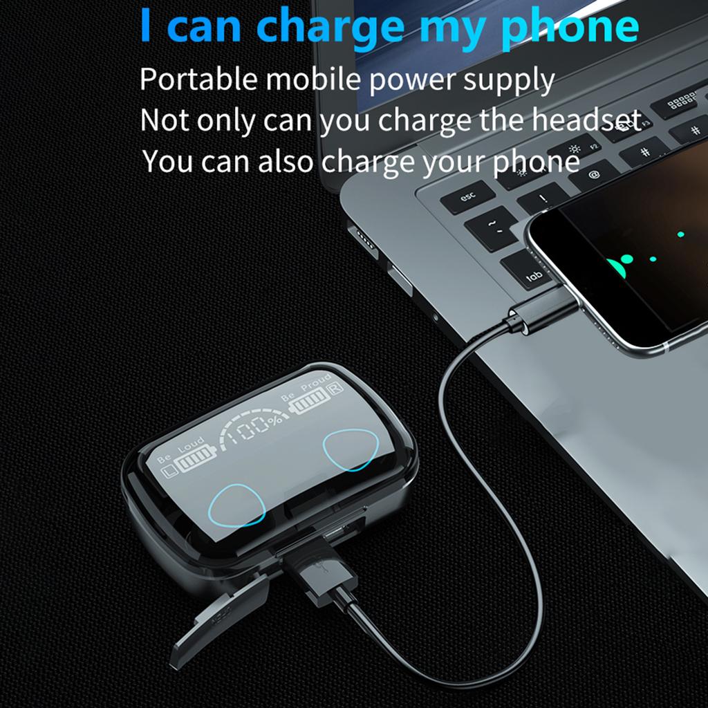 TWS Wireless Bluetooth Earbuds Touch Control Noise Cancelling Stereo Sports Earphone