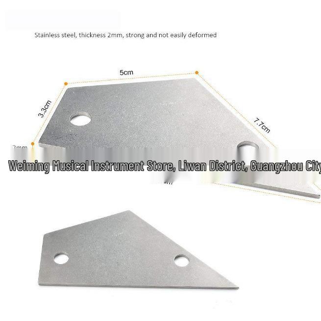 Stainless Steel Guitar Fret File and Leveling Ruler with Sanding Shim Tool Set серебряный
