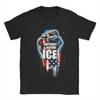 Herren T-Shirt Support And Defend ICE Erstaunliches Baumwoll-T-Shirt Kurzarm T-Shirts Rundhals Kleidung Grafik