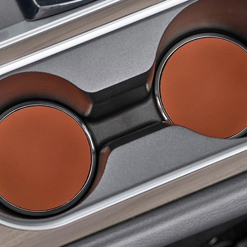 2 Pièces Porte-gobelet de Voiture Anti-dérapant Inserts Sous-verres Tapis Accessoires Intérieurs Pour la Plupart des Gobelets Accessoires