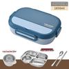 Microwave-Safe 304 Stainless Steel Lunch Box with Lid for Students