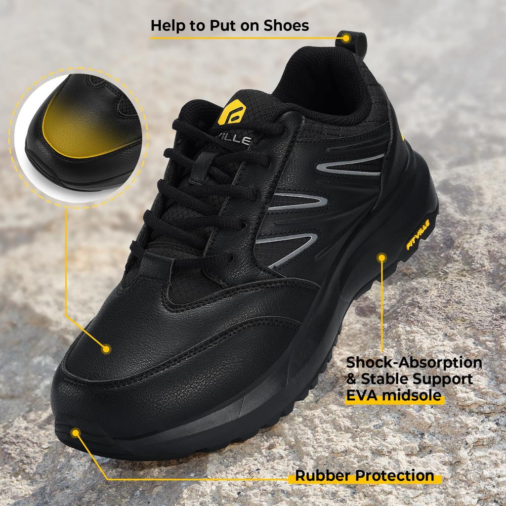 [FitVille] Mountaineering Trekking Shoes Men's Wide Waterproof 29.5 Cm E4