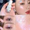 6 barev Glitter Tekutý zvýrazňovač očních stínů Voděodolný Perleťový Lesklý Flitry Ležící Morušový Makeup Kosmetika