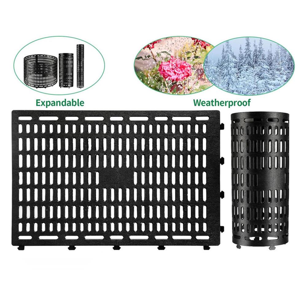 

1/3PCS Tree Trunk Protectors Expandable Mesh Tree Bark Protector Flexible Plastic Plant Cover Guards Preventing Tree Trunk Net (black,1pc) чорний