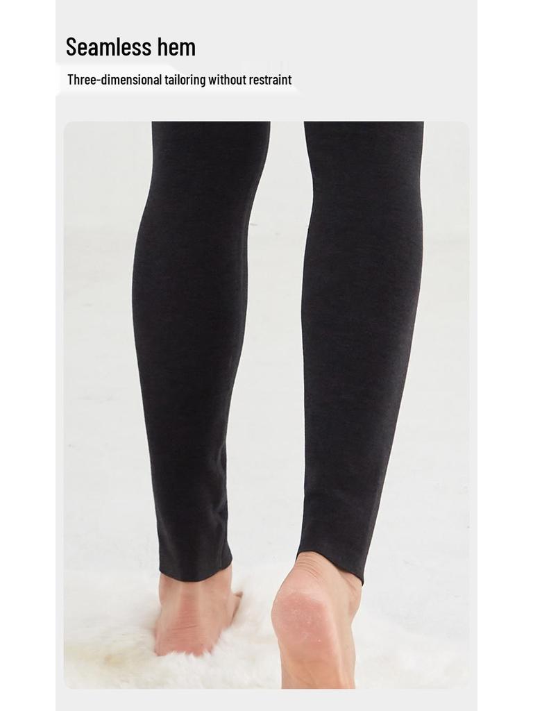 Extra Dicke Thermische Nahtlose Antibakterielle Fleecegefütterte Leggings für Männer & Frauen - Ideal für ältere Menschen