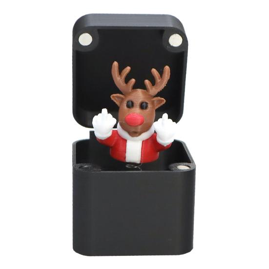 Vtipné dárky pro legraci Prostředníček v krabičce Kancelářský vtip Dárková krabička na žert Novinka Žertovný dárek k narozeninám, svátkům