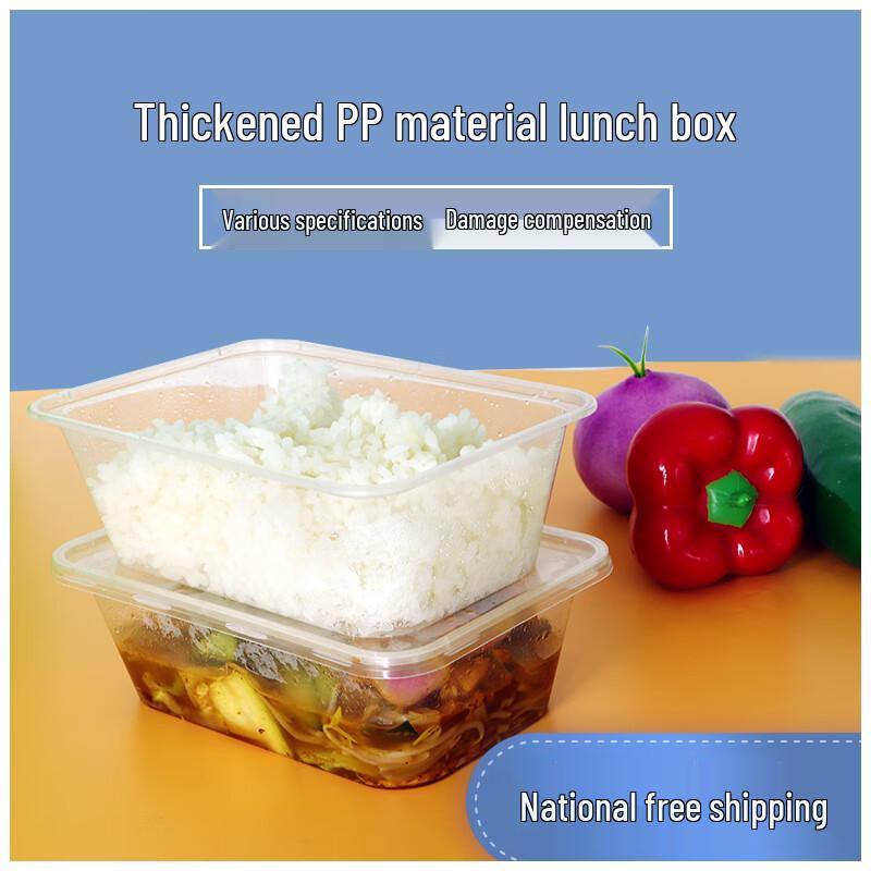 Disposable Square Food Containers with Lids