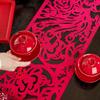 Chinese Wedding Table Runner with Tassels - Dragon & Phoenix Design