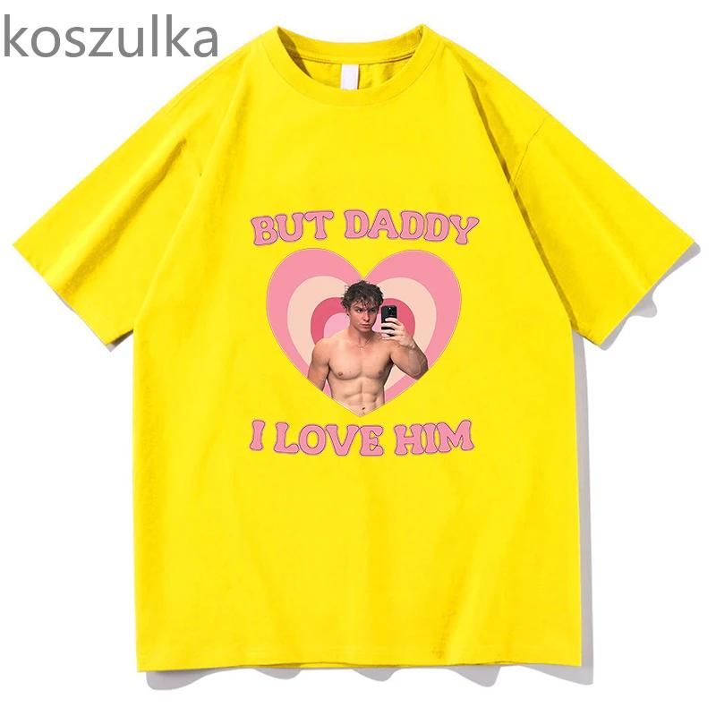 Vintage I Love Nicholas Chavez TShirt Men O Neck Cotton But Daddy Printing T Shirts Short Sleeve Tee Clothing Summer Streetwear