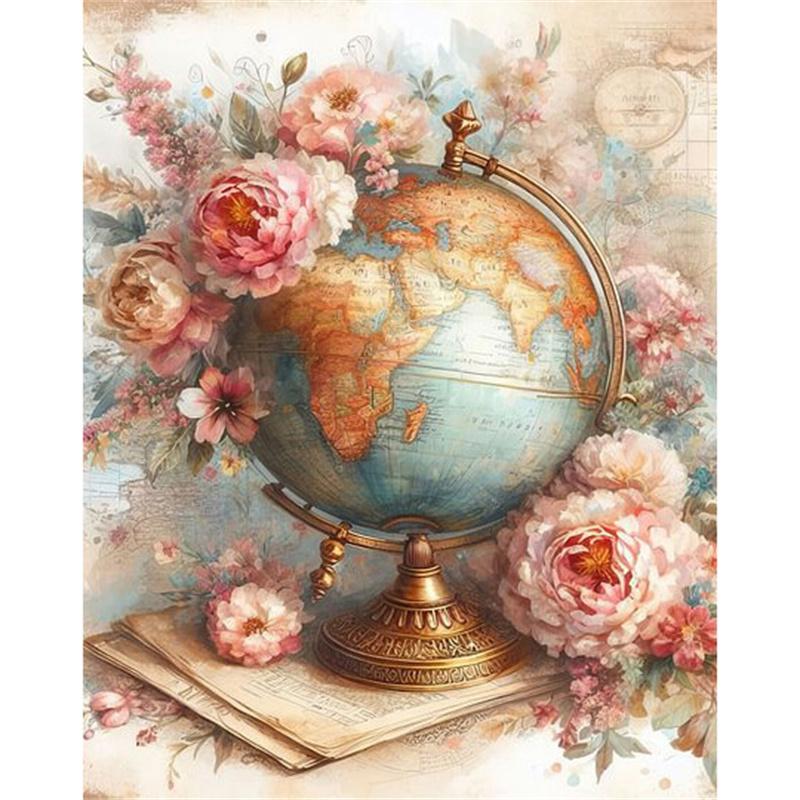 Diamond Painting Fruit Flower Cross Stitch Embroidery Kitchen Landscape Mosaic Round Drill Picture Of Rhinestones Gift