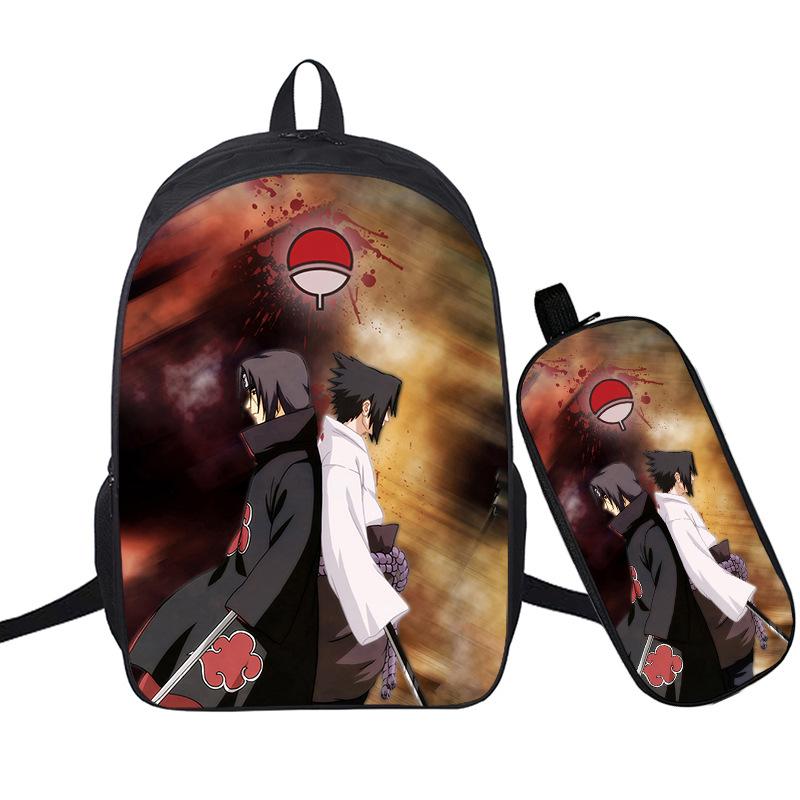 Riman 3D Digital Printing Backpack Two-piece Set Full-color Backpack Student Schoolbag