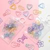 10PCS Cute Cartoon Paper Clip, Colorful Small Animal Paper Clip, Bookmark Clip, Office Stationery, Candy Color