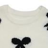 TikTok Trending European & American Round Neck Knitted Sweater with Long Sleeves & Bow Jacquard for Autumn/Winter Women