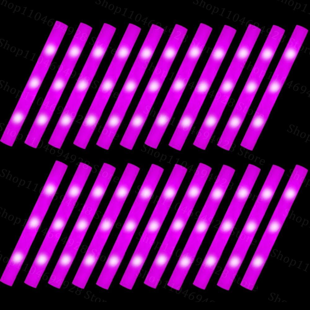 30-180PCS LED Foam Glow Stick with Sign Wedding Reception Props Light Up Stick Glow Stick for Wedding Party Birthday Concert