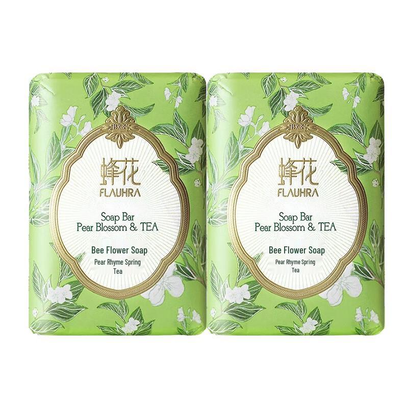 Shanghai Soap Bee Flower Pear Rhyme Spring Tea Moisturizing Bar Soap