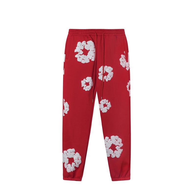 Set Casual pentru Cuplu Denim Tears Kapok Foam Print Stil American - Hanorac și Pantaloni de Trening