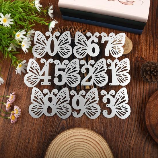 Butterfly Number Die, Scrapbooking Butterfly Die Cut, Metal Cutting Dies for Birthday Card Making Photo Album Embossing DIY Paper Crafts