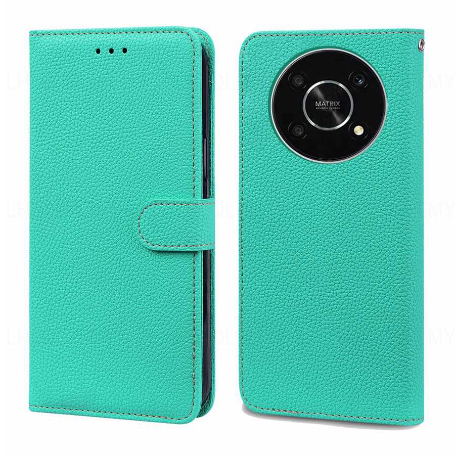 Litchi Texture Leather Flip Case For Honor 400 600 Pro Magic 8 7 Lite X9C Smart X5B X8C X7D X9D Huawei Nova Y73 Y63 13 13i Wallet Phone Cover