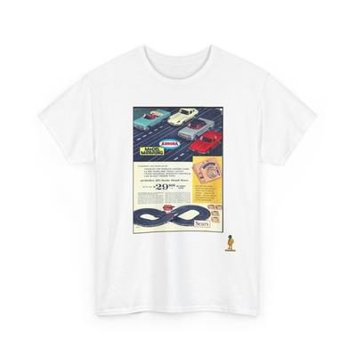 Vintage Ad na autodráhu Retro závodní tričko | Vintage závodní tričko Unisex tričko