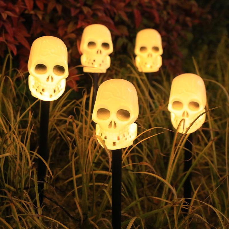 Halloween Solar Pumpkin and Ghost Outdoor Waterproof Garden Lights